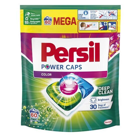 Persil Power Caps Color laundry detergent capsules, 60 washes