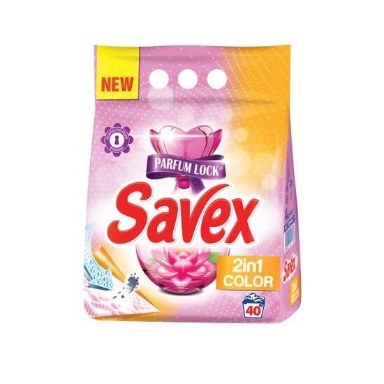 Savex 2in1 Color Automatikwaschmittel, 40 Wäschen, 4Kg