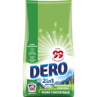 Lessive en poudre automatique 2 en 1, fraîcheur montagne, 100 lavages, 7,5 kg