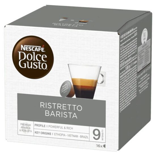 Ristretto Barista coffee capsules, Nescafé Dolce Gusto, 16 pills, 104g
