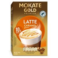 Instantgetränk Mokate Gold Cappuccino Latte Caramel 10x14g