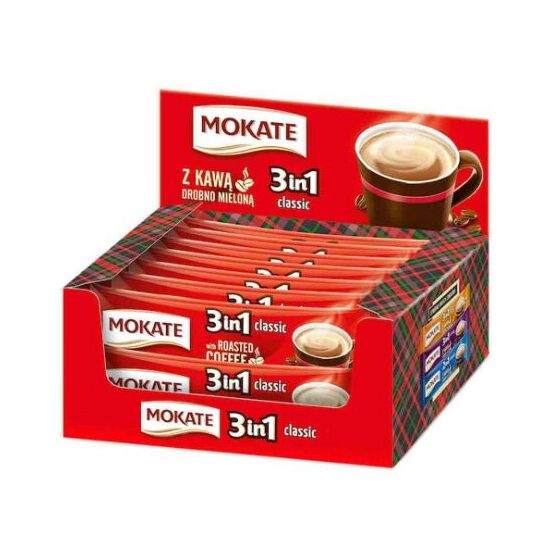 Mokate 3 in 1 Classic Instant Coffee 24 x 17 g