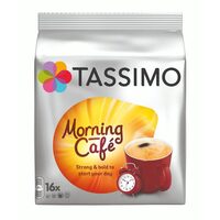 Jacobs Tassimo Morning Cafe coffee capsules 16 capsules, 5 pieces