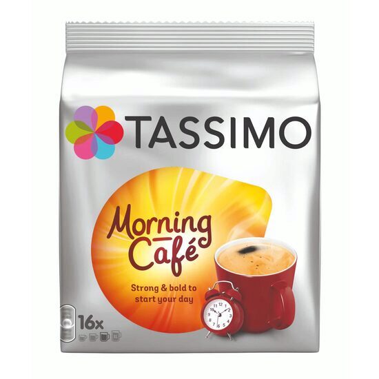 Jacobs Tassimo Morning Cafe coffee capsules 16 capsules, 5 pieces