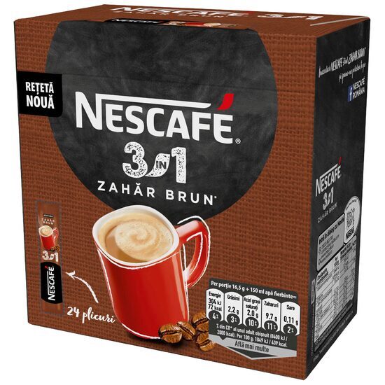 Nescafe 3in1 Instant Coffee Brown Sugar 16.5g