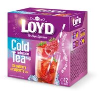 Loyd Cold Infusion Tee Erdbeere &amp; Himbeere, 12 Beutel