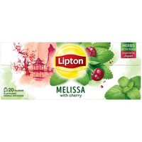 Lipton Melisse &amp; Kirschen Aufgusstee, 20 Stück, 24g