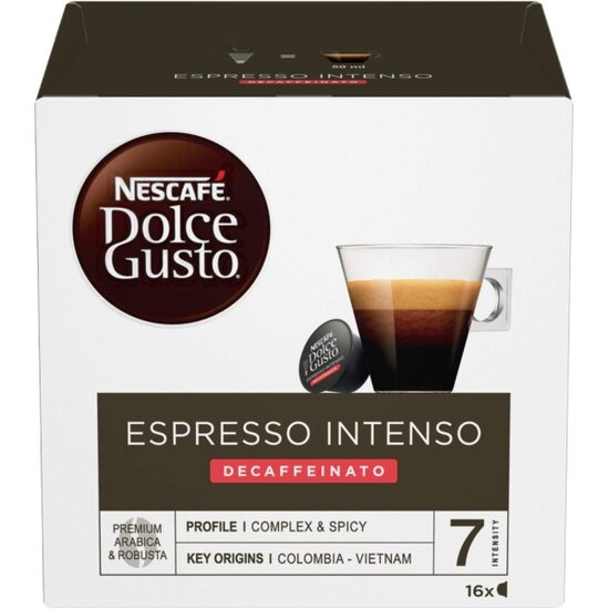 Nescafe Cortado Espresso Intenso Decaff coffee capsules, 16 capsules, 99.2g, 16 pieces