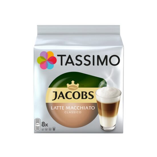 Jacobs Tassimo latte macchiato classico coffee capsules, 8 capsules, 264gr/pack