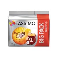 Coffee capsules, Tassimo Morning Cafe, Big pack, 21 drinks x 215 ml, 21 pcs, 163.8 g