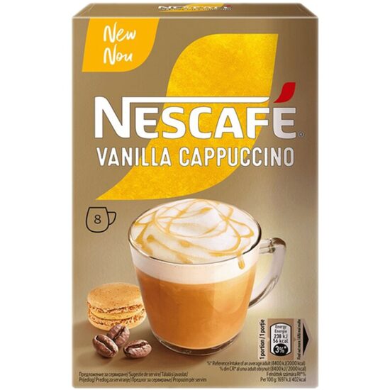 Nescafe Cappuccino Vanilla, 8 sachets, 112g