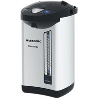 Wasserkocher und Thermoskanne HAUSBERG HB-3645IN, 900W, 220-240V, 5,2L, Warmhalten von Flüssigkeiten, Wasserstandsanzeige, Überhitzungsschutz, Thermo Pot, Edelstahl