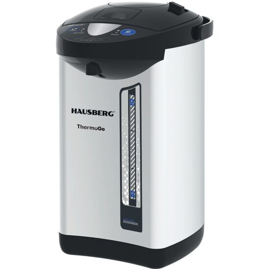 Bouilloire électrique et thermos HAUSBERG HB-3645IN, 900 W, 220-240 V, 5,2 L, maintien au chaud, indicateur de niveau d&#39;eau, protection contre la surchauffe, thermos, acier inoxydable
