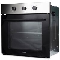 Built-in electric oven Hausberg HB-8044IN, 58L, 1600W, 8+1 programs, turbo fan, timer, glass, 2 trays, grill