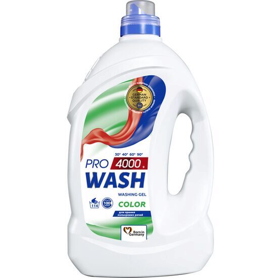Detergent lichid universal Pro Wash Color 4l, 114 spalari