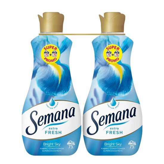 Set 2 x Balsam de rufe Superconcentrat Semana Extra Fresh BRIGHT SKY , 75 spalari, 1.5l