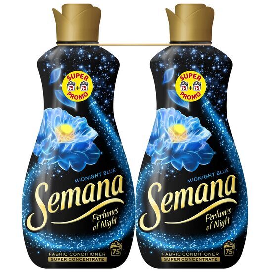 Set 2 x Balsam de Rufe Superconcentrat Semana Perfumes of Night Midnight Blue, 75 Spalari, 1.65 l