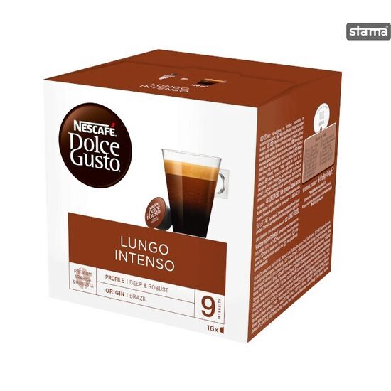 Capsule cafea NESCAFE Lungo Intenso, compatibile Dolce Gusto, 16 capsule, 144g