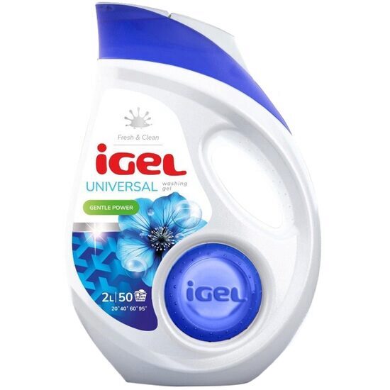 IGEL Detergent Lichid Universal 2L – Până la 50 Spălări, Curățare Eficientă
