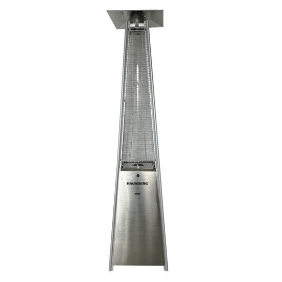 Incalzitor pe gaz terasa exterioara Hausberg HB-8817IN, 14kW, tub sticla borosilicata, 227cm, aprindere impulsuri