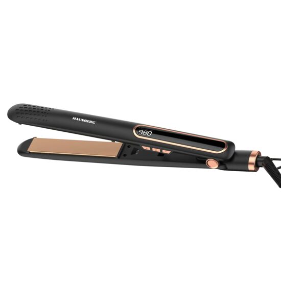 Placa de Par HAUSBERG HB-203NG, Uscat/Umed, 140-230°C, Control digital, Incalzire PTC, 25W