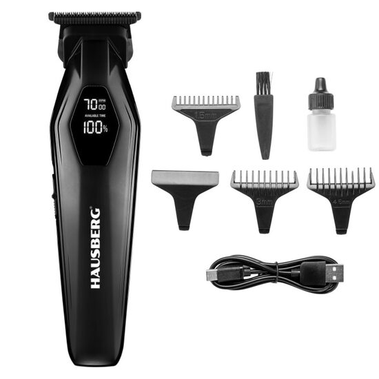 Masina de tuns reincarcabila Hausberg HB-57NG Digitala 1200mAh USB Type-C