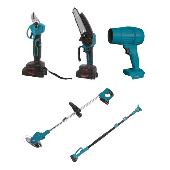 Set gradina 5 in 1 Tatta TD-5315 21V,800W,cu 2 baterii multifunctional