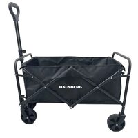 Carucior transport pliabil Hausberg HB-G020 pentru camping,cumparaturi ,negru