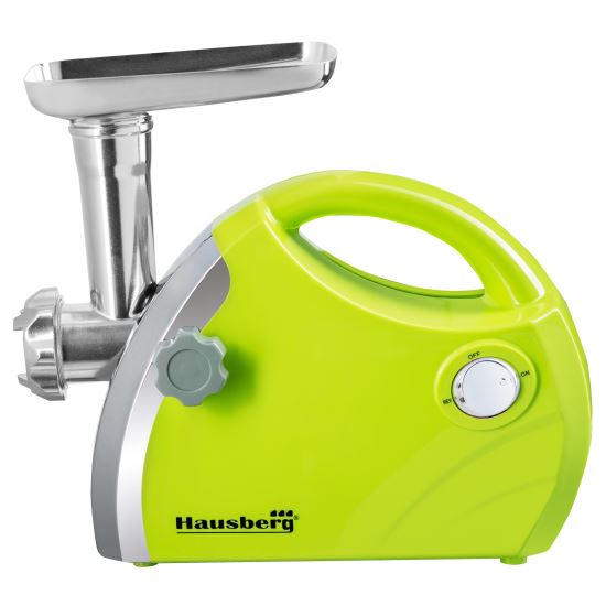Hausberg HB-3430VR Fleischwolf, Edelstahl, 1800 W, Kupfermotor, Grün