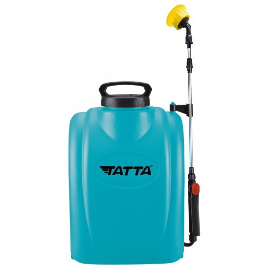 Tatta TP-1830A Sprühpumpe, mit Akku, 12V 8Ah, 1 A Ladegerät, 3,6 l/min Motor, Rucksacktank, 16 l