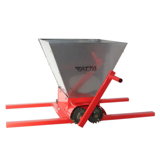 Tatta TZ-1801IN Traubenmühle, Pressleistung 300 kg/h, 25 l Tank, Edelstahl, Rot
