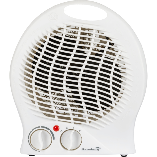 Grzejnik wentylatorowy Hausberg HB-8500AB, 2000 W, 2 poziomy mocy, biały