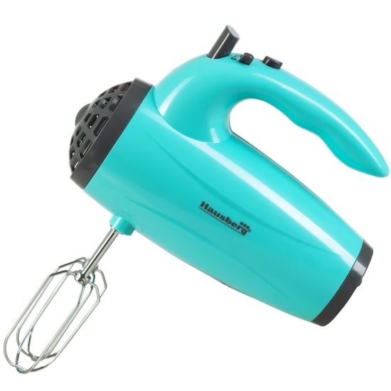 Mikser ręczny Hausberg HB-4119BL, 5 prędkości, moc 300W, silnik miedziany, niebieski