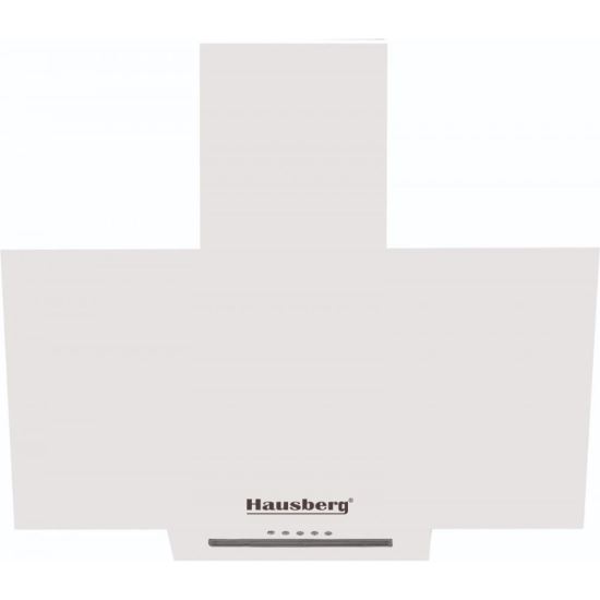 Hausberg HB-1510AB decorative built-in hood, 60 cm, aluminum filter, eco motor 450m3/h, White