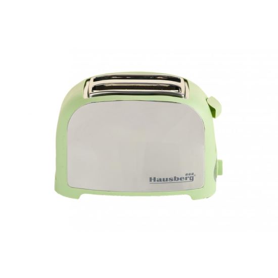 Hausberg 2-Scheiben-Toaster, HB-190VR, 750W, automatische Auslösung, Grün