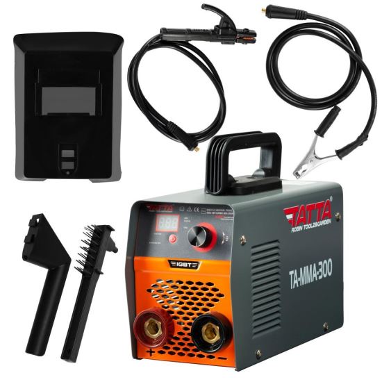 Poste à souder intelligent Tatta TA-MMA-300, auto-test au démarrage, consommation électrique 9,5 kVA, rendement 85 %, électrode 1,6-4,0 mm, accessoires inclus