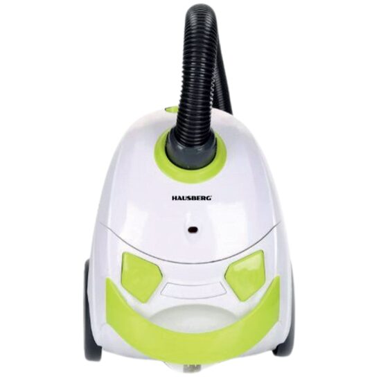 Aspirateur avec sac Hausberg HB2080VR, 700 W, capacité 1,5 L, blanc/vert