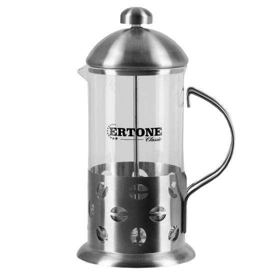 Glas-Kaffee-/Tee-Ei ERT-MN 128, Edelstahlfilter, 800 ml