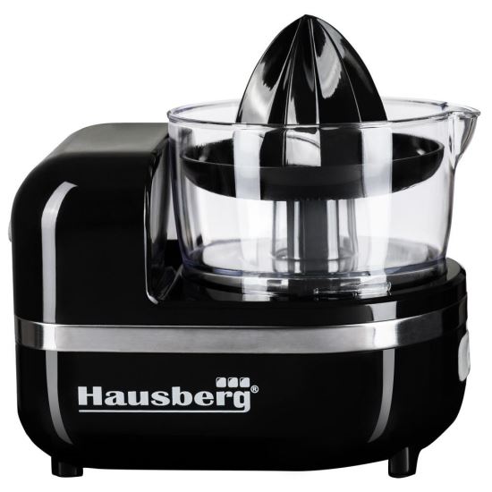 Hausberg HB-7521NG 3-in-1 Küchenmaschine, 5 Trichter, 180 U/min, 150 W, Schwarz
