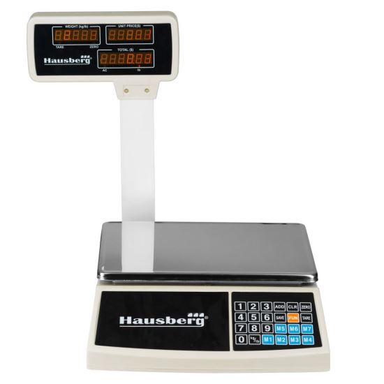 Hausberg HB6051 elektronische Waage, helles LCD-Display, Tragkraft 30kg