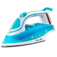 Hausberg HB-7831BL Iron, Stainless Steel Soleplate, 2200 W, 0.4 l, White/Blue