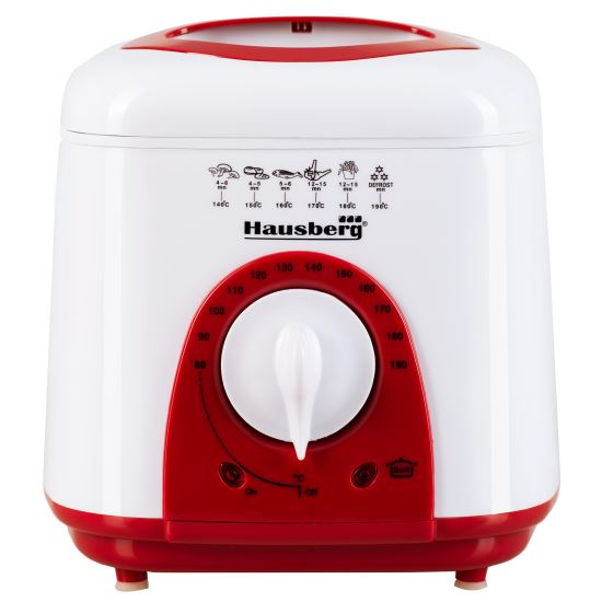 Fryer Hausberg HB 1320 AR, 950 W, 1 L, White/Red
