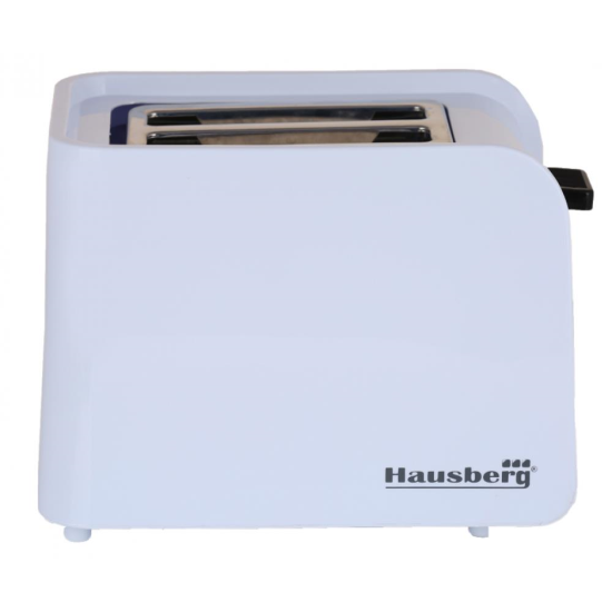 Toaster Hausberg HB-195NG, 750 W, 2 slices, defrost function, reheat function, 6 power levels, black/white