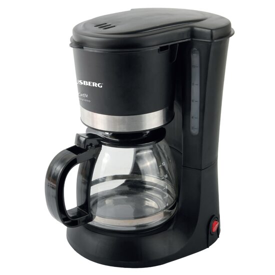 Kaffeemaschine HB 3700 Hausberg, 1,2 l, 1200 W, Schwarz