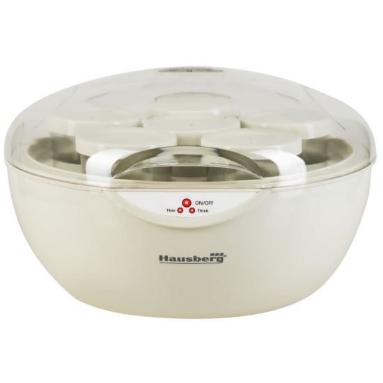 Hausberg Joghurtbereiter HB2193, 35 W, 5 Tassen x 150 ml, Thermostat