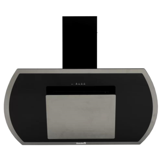 Hausberg HB-1395 Dekorative Haube, Absorptionsleistung 650 Mc/H, 60 cm, Touch-Steuerung, Aluminiumfilter, Schwarz
