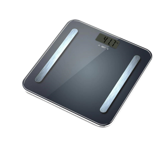 Hausberg HB-6004NG Personenwaage, 180kg, LED-Anzeige, automatische Abschaltung, 6V-Stromversorgung, Schwarz