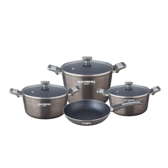 7-teiliges Kochgeschirr-Set, Grau, HB-H 760
