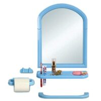 BLAUER BADEZIMMERSPIEGEL MN-6028