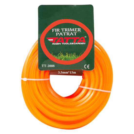 Quadratischer Nylonfaden für TATTA TT-2008 Trimmer, Dicke 3,5 mm, Länge 15 m